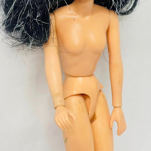 1985 Vintage Jetta , Jem and The Misfits Doll Black and silver hair - Picture 8 of 9